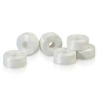 Pre-wound Bobbin Plastic Centre WHITE 144 per BOX