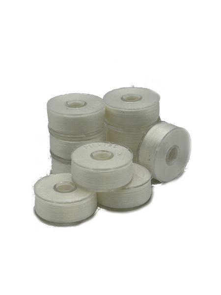 FILTEC CLEAR-GLIDE BOBBINS WHITE 100 per BOX. 55% DISCOUNT